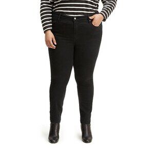 Levi’s Women’s Plus Size 721 High Rise Skinny Jeans, 24W, Black